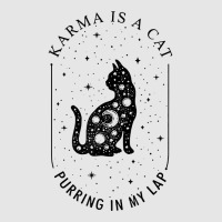 Karma Is A Cat Purring In My Lap T Shirt Full-length Apron | Artistshot