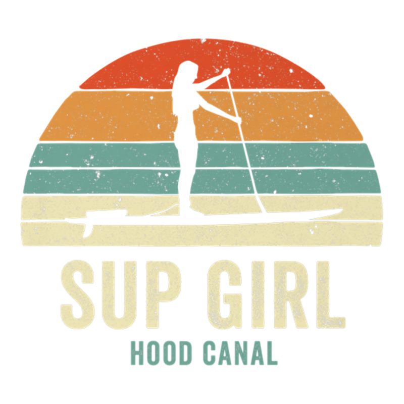 Hood Canal Woman On Sup Girl Retro Vintage Style P V-Neck Tee by thurz | Artistshot