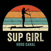 Hood Canal Woman On Sup Girl Retro Vintage Style P Zipper Hoodie | Artistshot