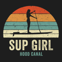 Hood Canal Woman On Sup Girl Retro Vintage Style P Classic T-shirt | Artistshot