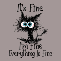 Its Fine Im Fine Everything Is Fine Funny Black Ca Vintage Short | Artistshot