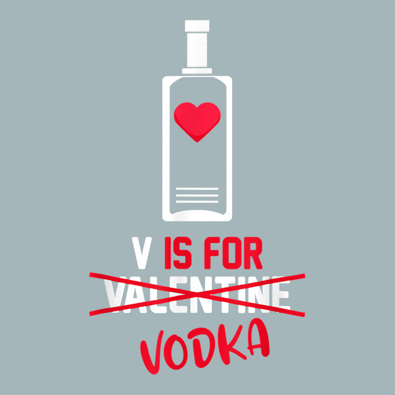 V Is For Vodka Funny Valentines Day Gifts For Vodk Unisex Sherpa-lined Denim Jacket | Artistshot