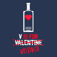 V Is For Vodka Funny Valentines Day Gifts For Vodk Men Denim Jacket | Artistshot