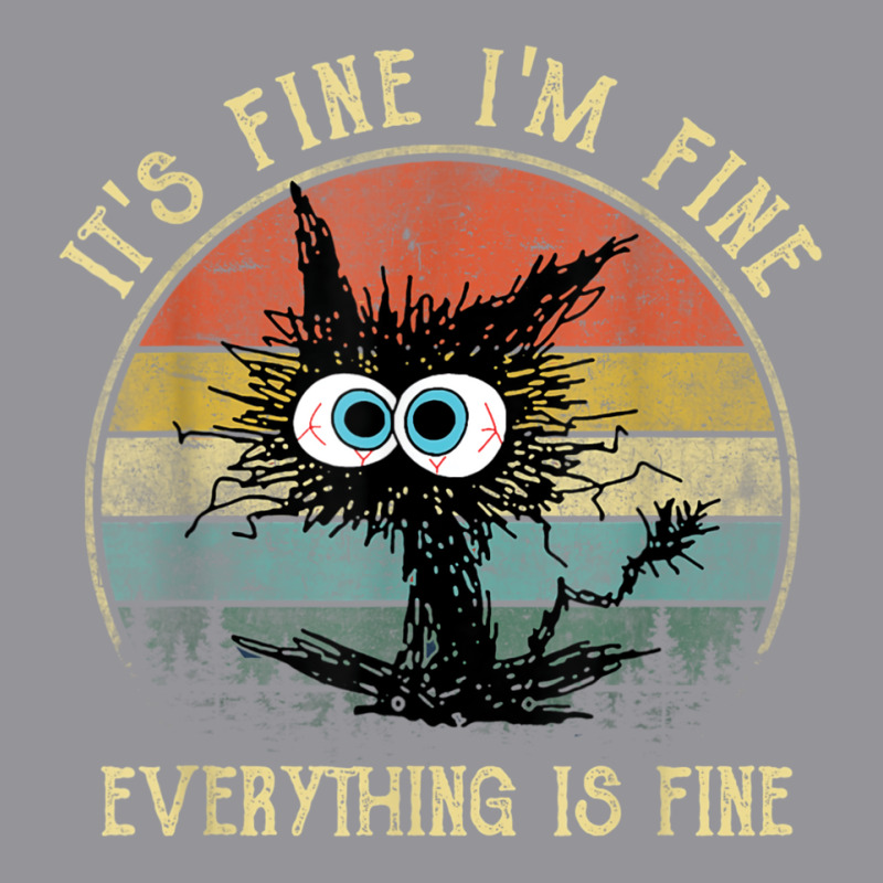 It's Fine I'm Fine Everything Is Fine Funny Black Men's 3/4 Sleeve Pajama Set | Artistshot