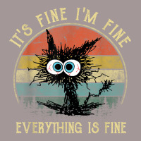 It's Fine I'm Fine Everything Is Fine Funny Black Vintage Hoodie | Artistshot