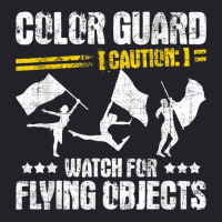 Color Guard Caution Watch For Flying Objects   Fla Unisex Sherpa-lined Denim Jacket | Artistshot