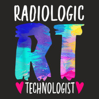 Colorful Radiologic Technologist Rt Radiology X Ra Ladies Fitted T-shirt | Artistshot