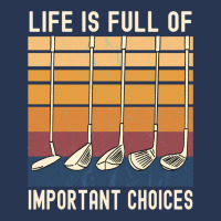 Life Is Full Of Important Choices Funny Golfer Gif Men Denim Jacket | Artistshot