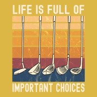 Life Is Full Of Important Choices Funny Golfer Gif Classic T-shirt | Artistshot