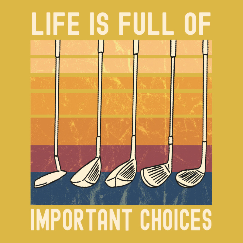 Life Is Full Of Important Choices Funny Golfer Gif Classic T-shirt by caplessoroan | Artistshot