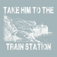 Take Him To The Train Station T Shirt Unisex Sherpa-lined Denim Jacket | Artistshot