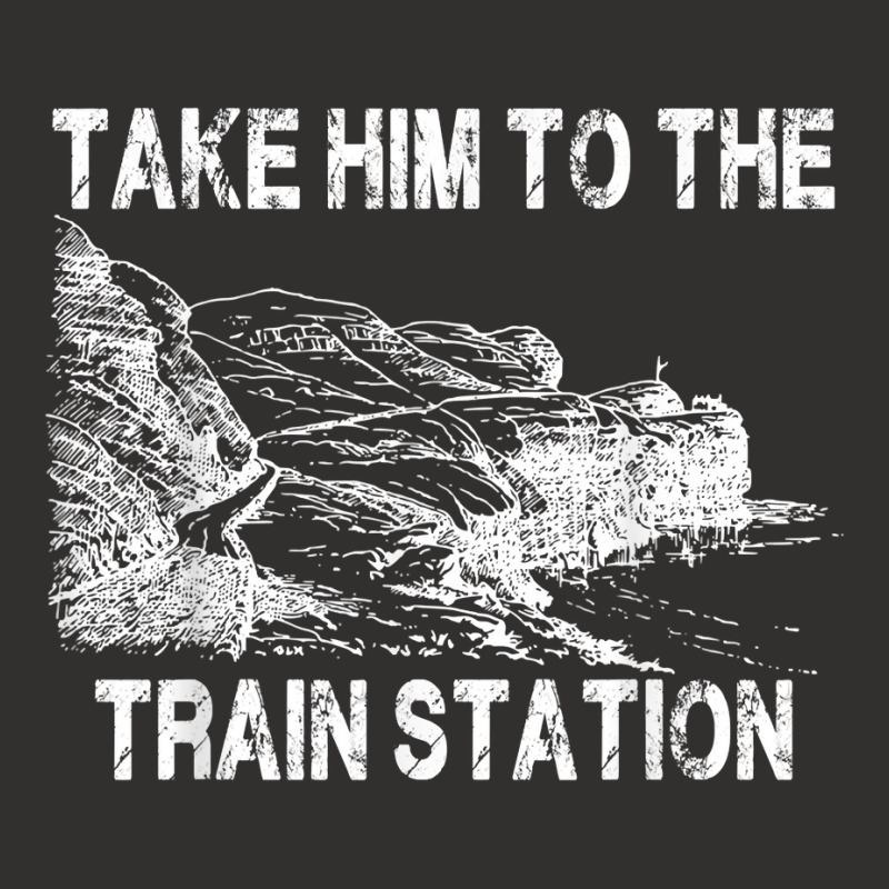 Take Him To The Train Station T Shirt Champion Hoodie by jendhe | Artistshot