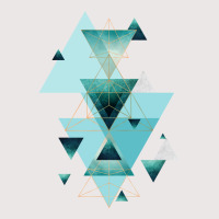 Geometric Triangle Compilation In Teal Pocket T-shirt | Artistshot