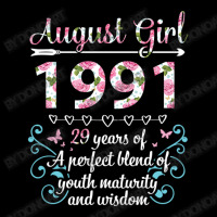 August Girl 1991 Happy Birthday 29 Years Of A Perf Youth Jogger | Artistshot