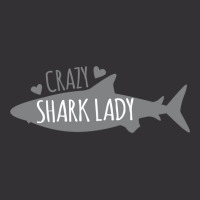 Crazy Shark Lady Vintage Hoodie | Artistshot