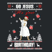 Go Jesus It's Your Birthday Ugly Christmas Sweater Crewneck Sweatshirt | Artistshot