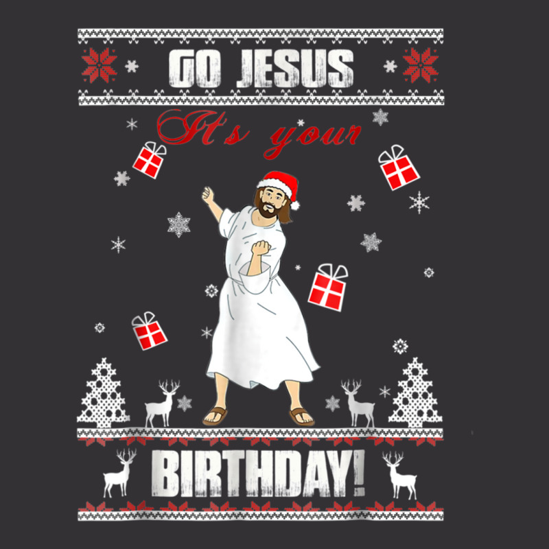 Go Jesus It's Your Birthday Ugly Christmas Sweater Vintage Hoodie | Artistshot