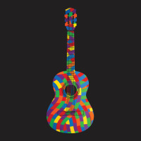 Classical Guitar Colorful Texture T-shirt | Artistshot