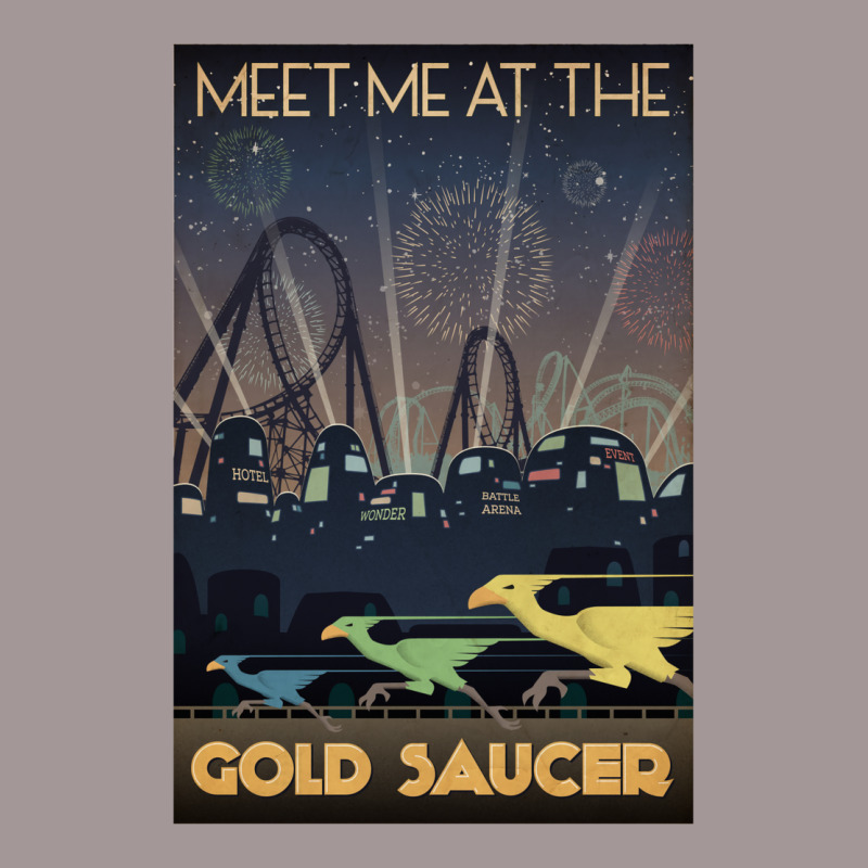 Final Fantasy Vii Gold Saucer Travel Poster Vintage Hoodie by cowdenwoonu | Artistshot