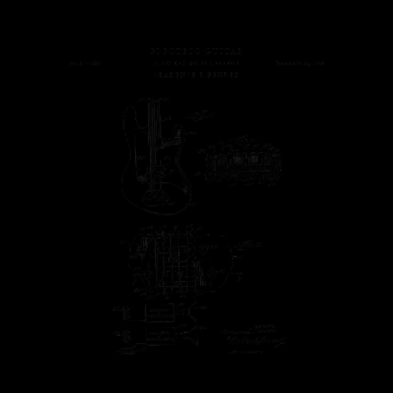 Electic Guitar Patent Drawing Blueprint Lightweight Hoodie | Artistshot