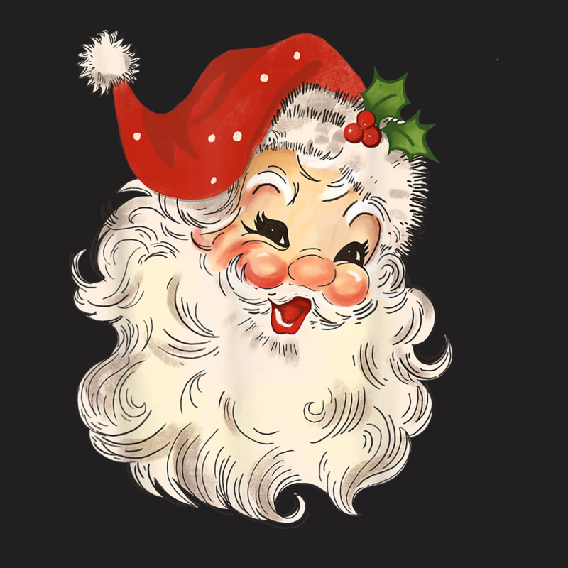 Pink Santa Retro Vintage Christmas T Shirt T-shirt | Artistshot