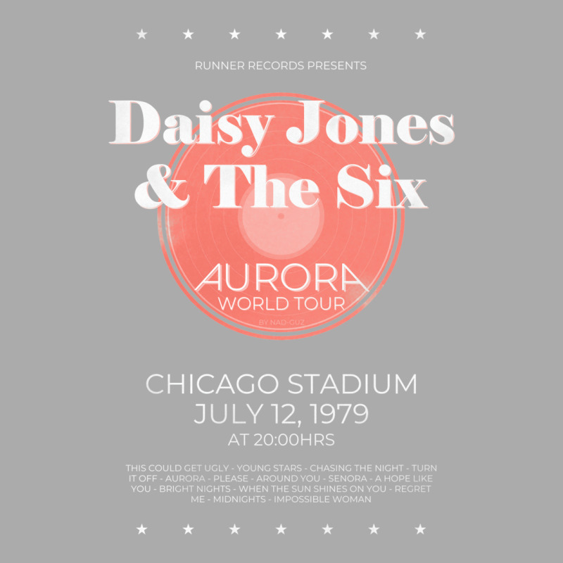 Daisy Jones & The Six   Aurora World Tour Poster B T-shirt | Artistshot