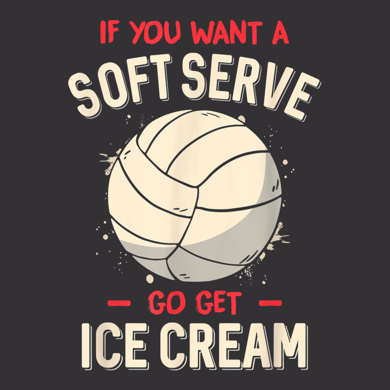 Funny Volleyball If You Want A Soft Serve Voleybal Vintage Short | Artistshot