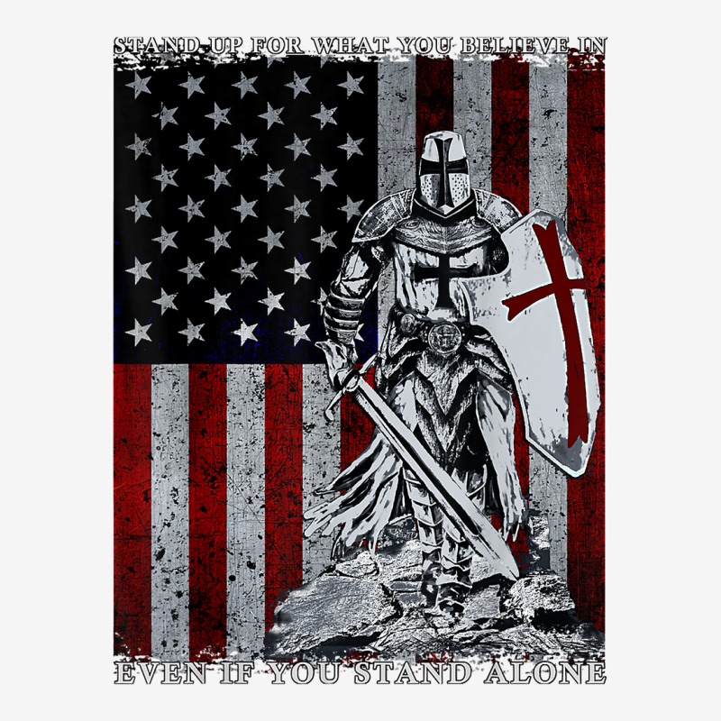 Knight Templar American Flag Crusader T Shirt Classic T-shirt | Artistshot