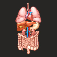 Halloween T Shirt Internal Organ Diagram Anatomy Ladies Fitted T-shirt | Artistshot