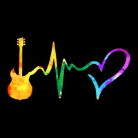 Electric Guitar Heartbeat Watercolor 1 Pocket T-shirt | Artistshot