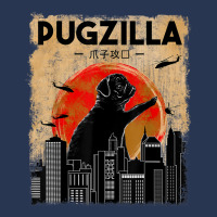 Funny Pug Tshirt, Pugzilla Tshirt, Funny Dog Pug Men Denim Jacket | Artistshot