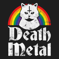 Death Metal Shirt Satanic Cat Rainbow Rock Goth Co Classic T-shirt | Artistshot