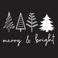 Merry And Bright Christmas Tree Tank Top T-shirt | Artistshot