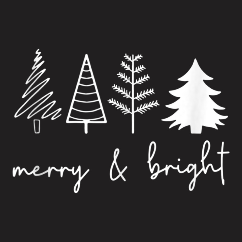 Merry And Bright Christmas Tree Tank Top T-shirt | Artistshot