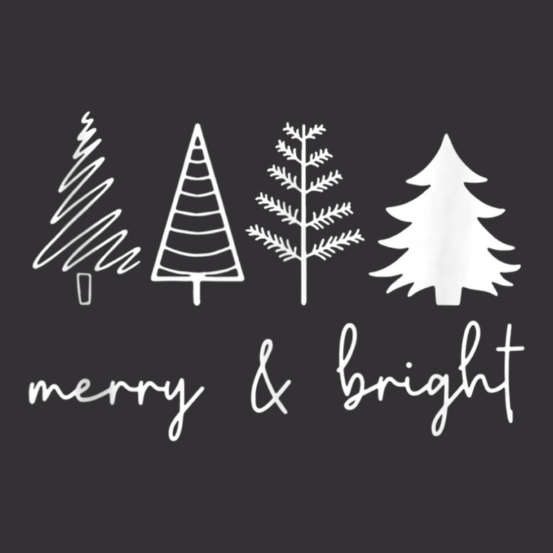 Merry And Bright Christmas Tree Tank Top Vintage Hoodie | Artistshot