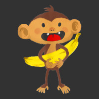 Monkey With Banana Kindergarten Kids Funny Monkey Baby Bodysuit | Artistshot