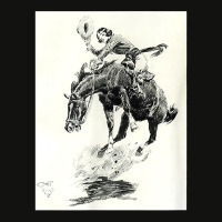 Rodeo Cowgirl Riding Bucking Horse T Shirt Scorecard Crop Tee | Artistshot