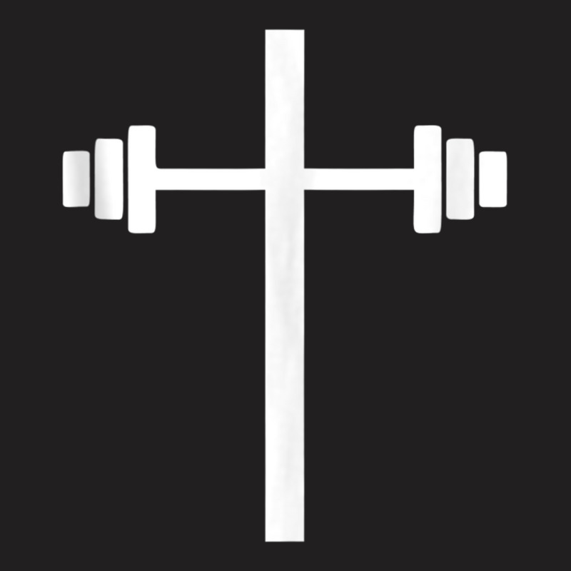 Barbell Dumbbell Cross Christian Jesus Gym Workout T-shirt | Artistshot