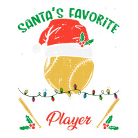 Santa's Favorite Softball Player Christmas Pajama Men's T-shirt Pajama Set | Artistshot