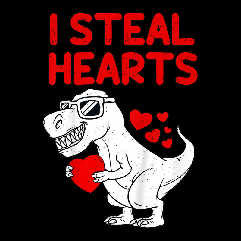 Kids I Steal Hearts T Rex Dino Valentines Day Todd V-neck Tee | Artistshot