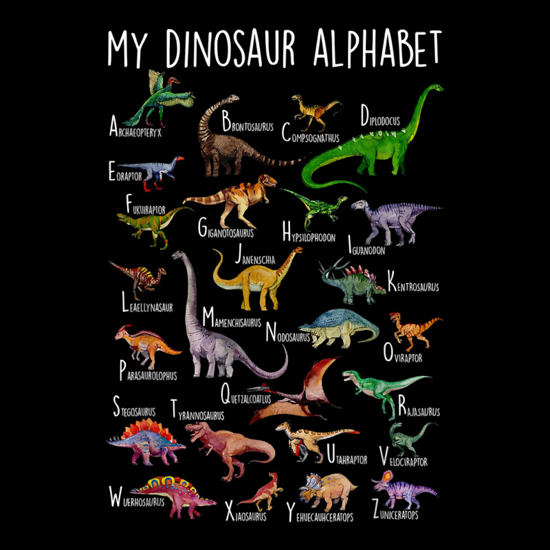 Types Of Dinosaurs Alphabet A Z Abc Dino Rex Ident Men's Long Sleeve Pajama Set | Artistshot