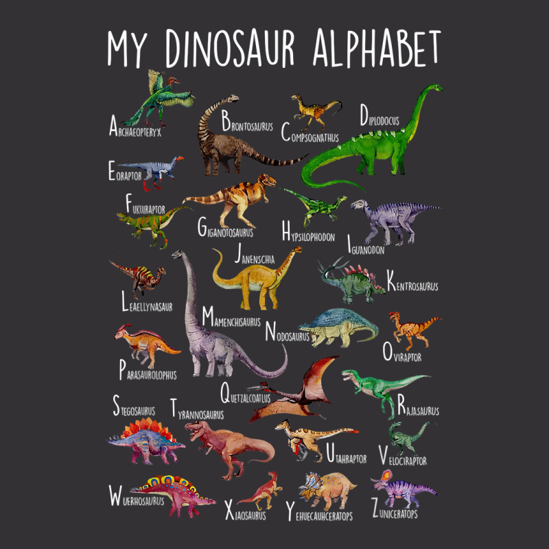 Types Of Dinosaurs Alphabet A Z Abc Dino Rex Ident Vintage Hoodie | Artistshot