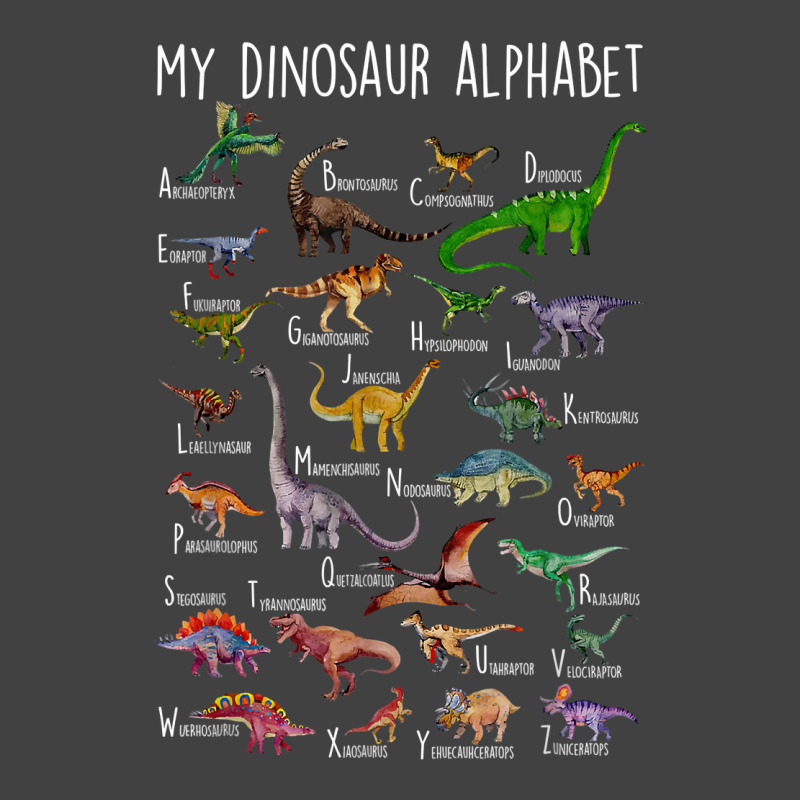 Types Of Dinosaurs Alphabet A Z Abc Dino Rex Ident Vintage T-shirt | Artistshot