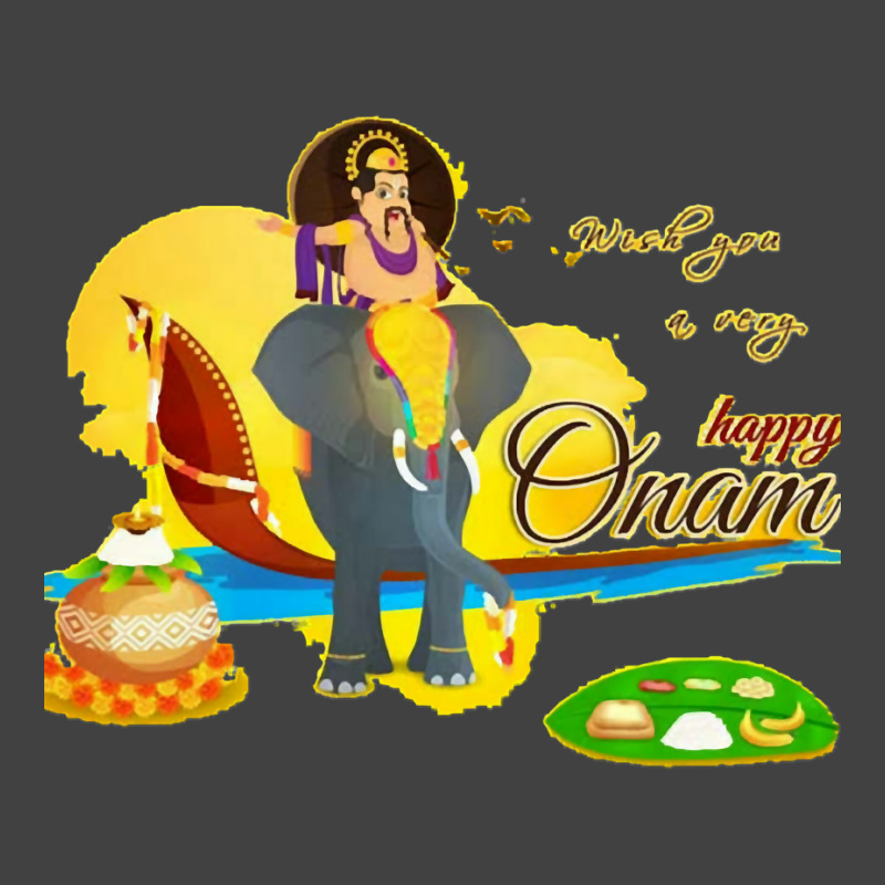 Happy Onam Festival Elephant Design Essential T Sh Vintage T-Shirt by luelfeninao | Artistshot