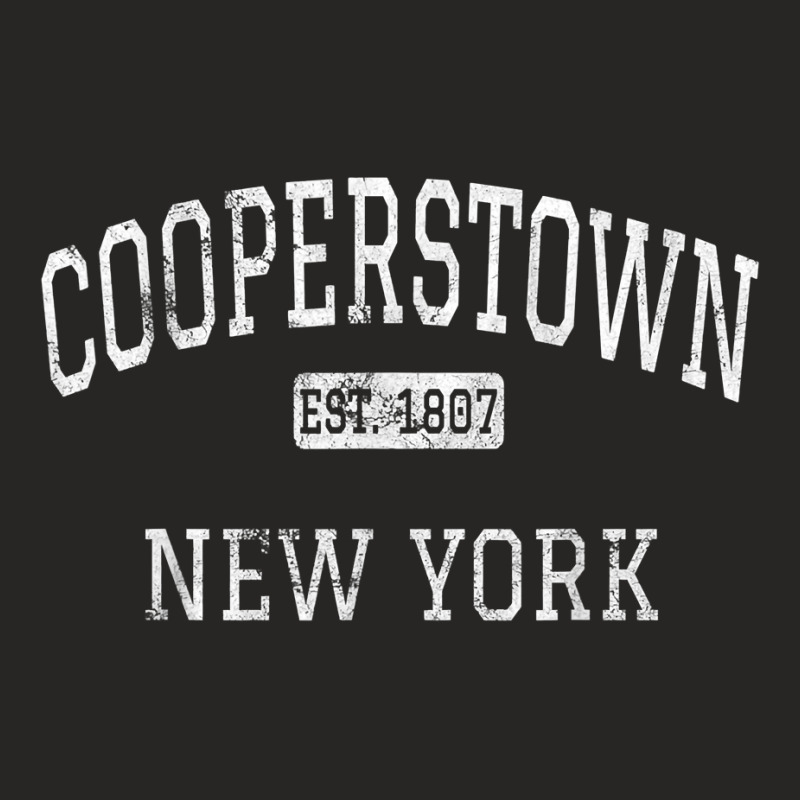 Cooperstown New York Ny Vintage T Shirt Ladies Fitted T-Shirt by corindul | Artistshot