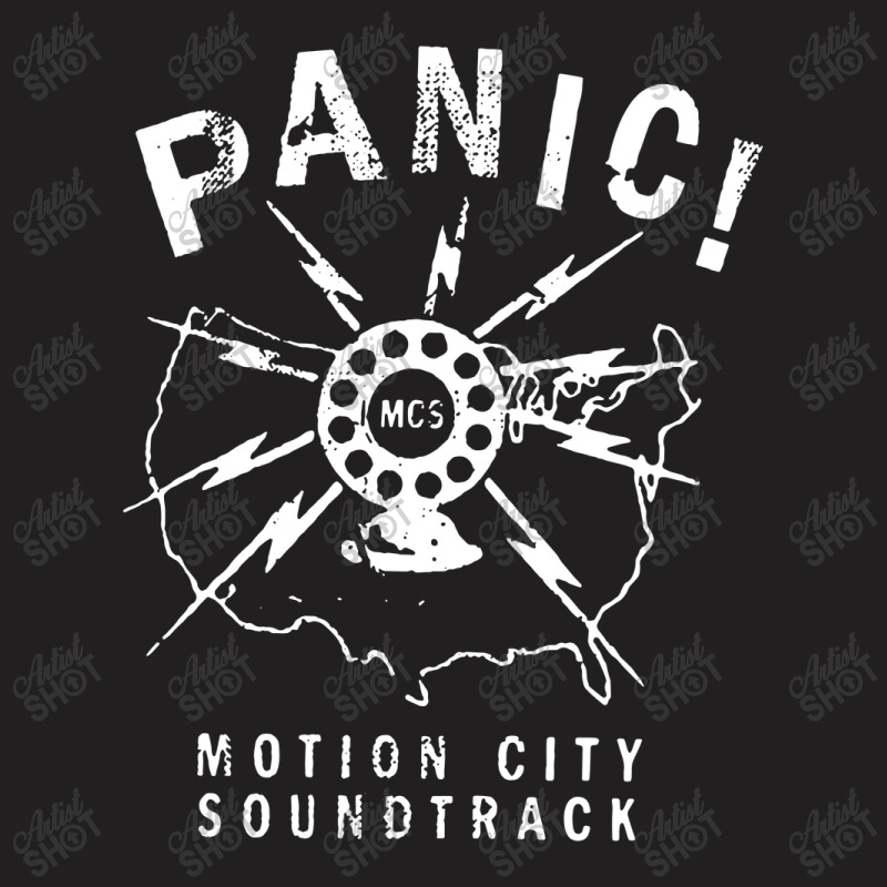 Motion City Soundtrack   Panic   Official Merchand T-shirt | Artistshot