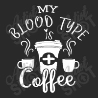 My Blood Type Is Coffee Printed Hat | Artistshot