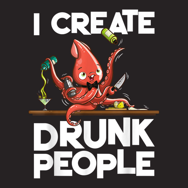 I Create Drunk People Funny Octopus Mixology Barte Vintage Cap by clishgdo | Artistshot