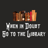 When In Doubt Go To The Library 39 Ladies Fitted T-shirt | Artistshot