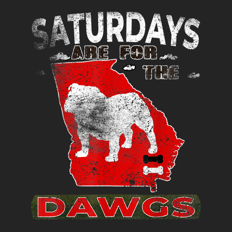 Saturdays Are For The Dawgs The Bulldog State Retr 3/4 Sleeve Shirt | Artistshot